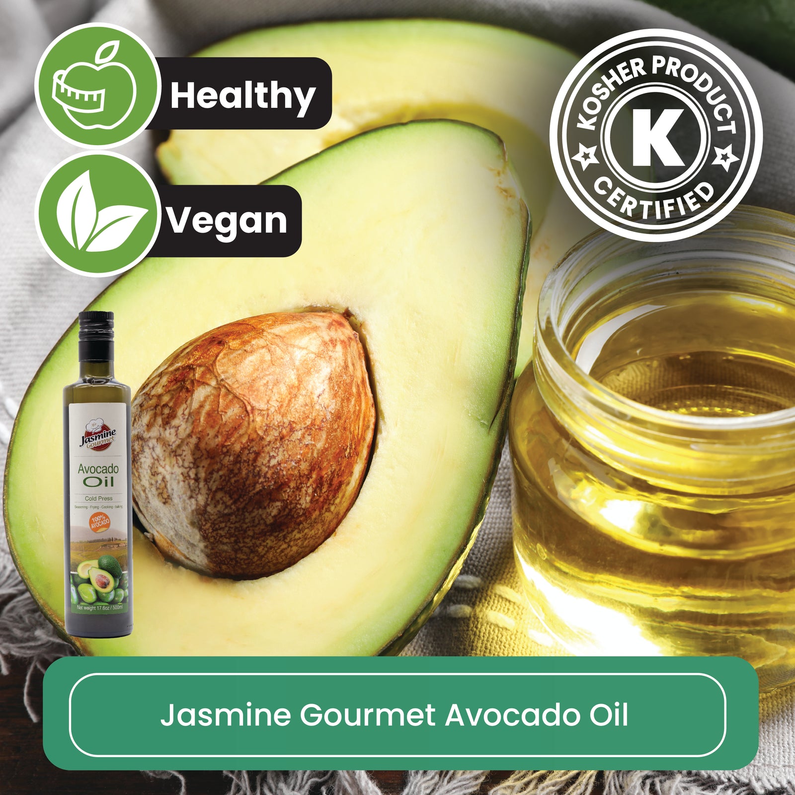 Jasmine Gourmet Avocado Oil Cold Press