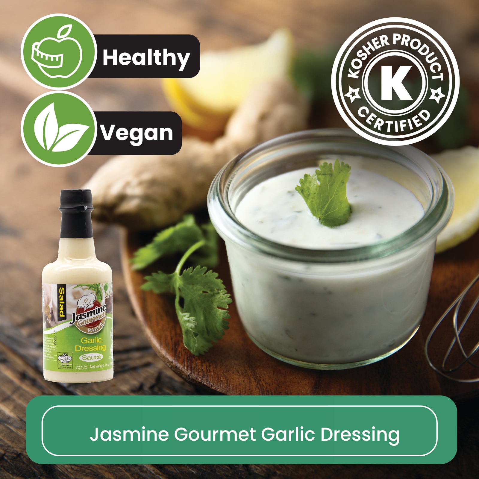 Jasmine Gourmet Garlic Dressing Sauce