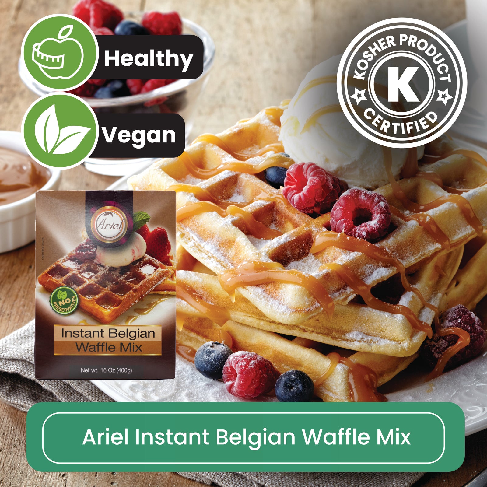 Ariel Instant Belgian Waffle Mix