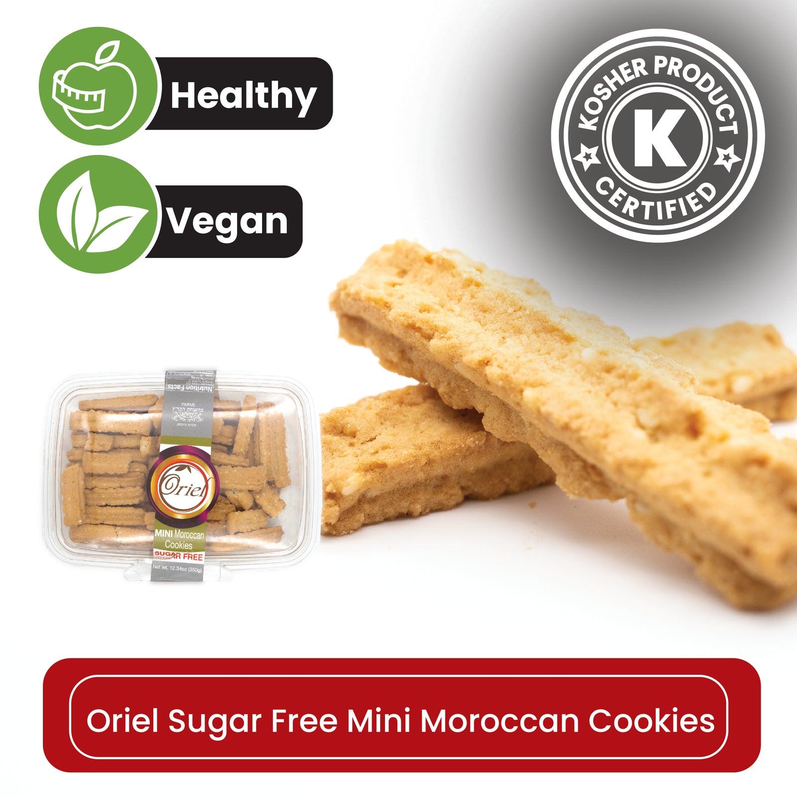Oriel Mini Moroccan Cookies (Sugar Free)