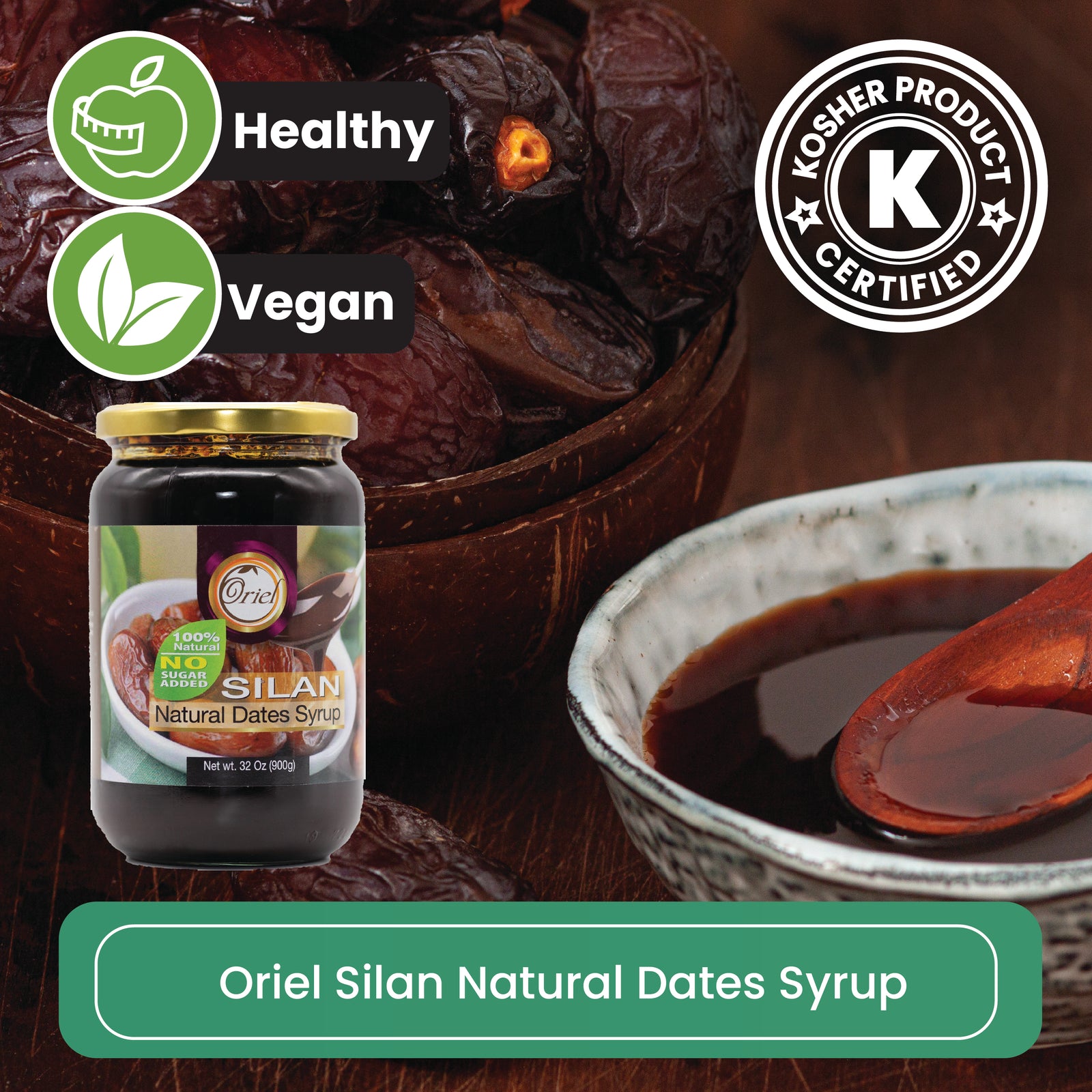 Oriel Silan Natural Dates Syrup 12oz